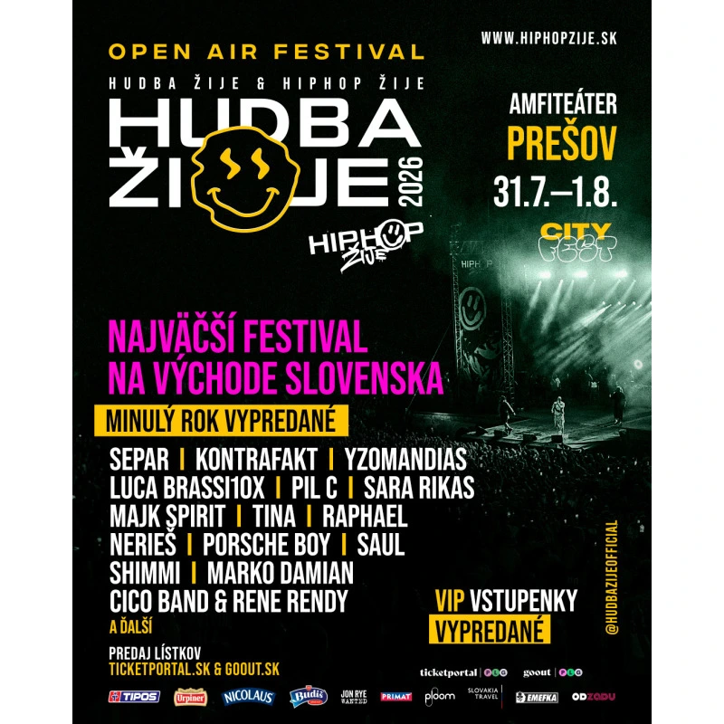 Hudba Žije Prešov 2026